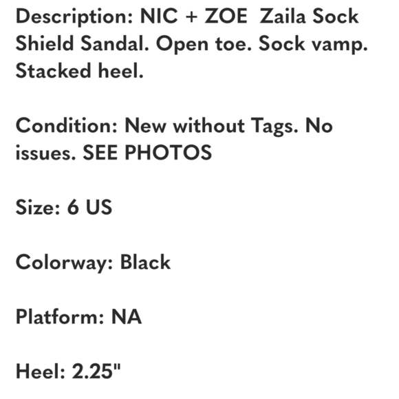 Nic & Zoe Black Sandal - Picture 7 of 8